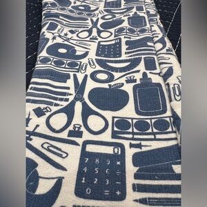 BNWOT Winter Water Factory school supplies print sweatpants, unisex size 8